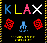 Klax Title Screen