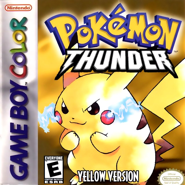 Pokemon Thunder Yellow  Gameboy pokemon, Pokemon, Pokemon games