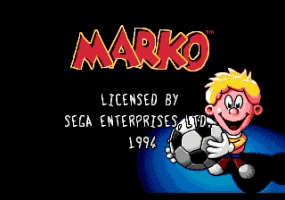 Marko Title Screen