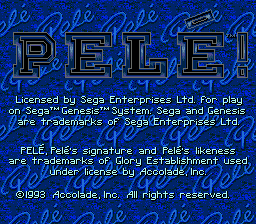 Pele! Title Screen