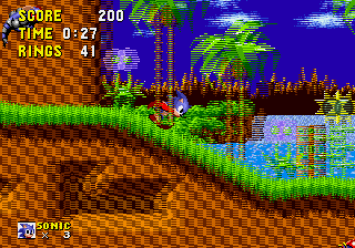 Play Genesis Sonic 1 - The Ring Ride 1 Online in your browser 