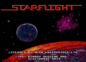 Starflight Title Screen