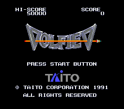 Volfied Title Screen