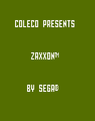 Zaxxon Title Screen