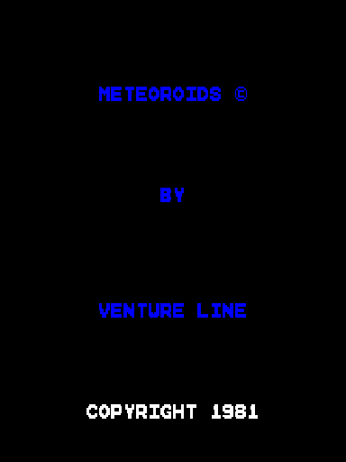 Meteoroids Title Screen