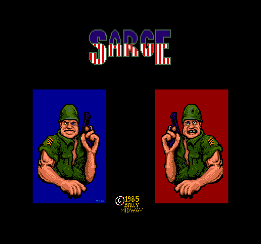 Sarge Title Screen