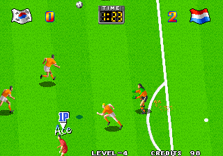 Play Arcade The Ultimate 11 - The SNK Football Championship / Tokuten Ou -  Honoo no Libero Online in your browser 