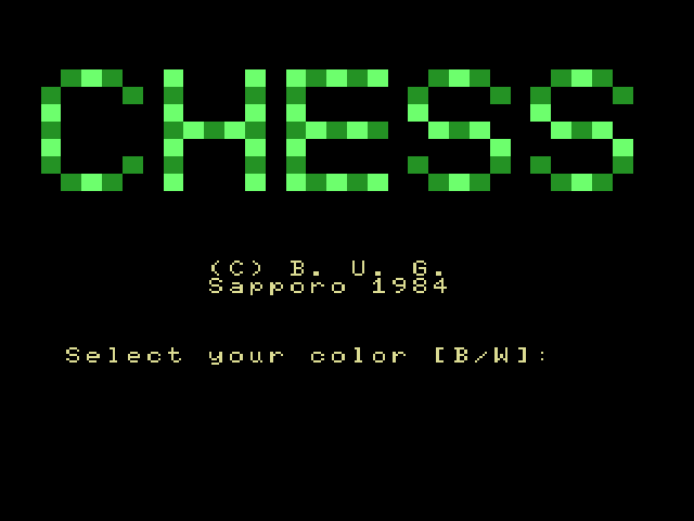 Chess Title Screen