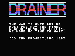 Drainer Title Screen