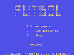 Futbol Title Screen