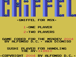 gniffel Title Screen