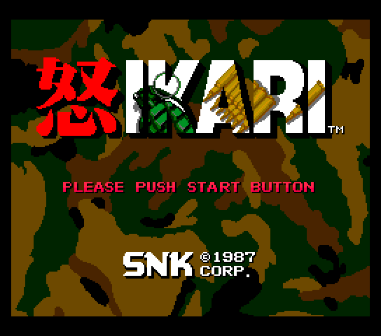 Ikari Title Screen