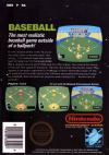 Baseball Box Art Back