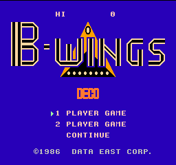 B-Wings Title Screen
