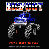 Bigfoot Title Screen