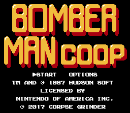Play Bomberman Co-op  NES Rom Hack of Bomberman