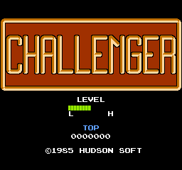 Challenger Title Screen