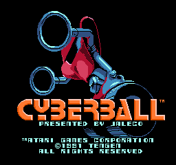 Cyberball Title Screen