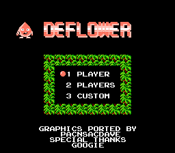 Deflower Title Screen