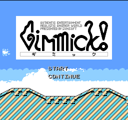 Gimmick! Title Screen