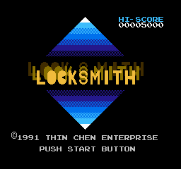 Locksmith Title Screen