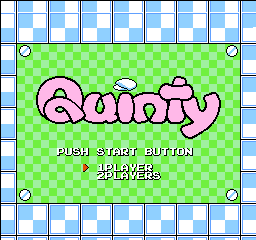 Quinty Title Screen
