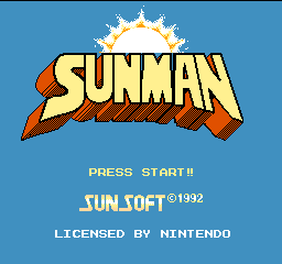 Sunman Title Screen