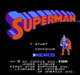 Superman Title Screen