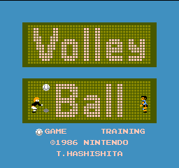 Volleyball Title Screen