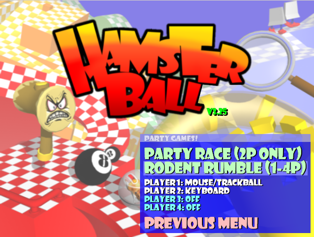Hamsterball Title Screen