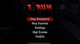Z-Run Title Screen