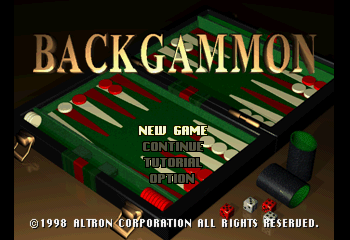 Backgammon Title Screen
