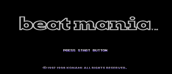 Beatmania Title Screen