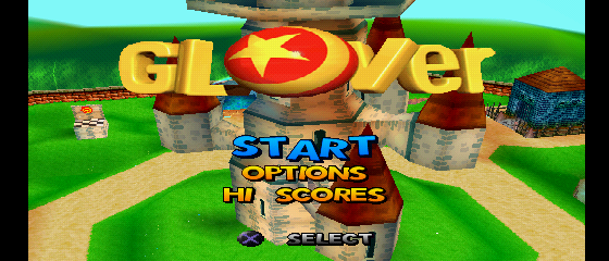 Glover Title Screen