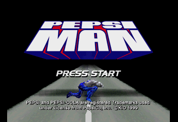 Pepsiman Title Screen