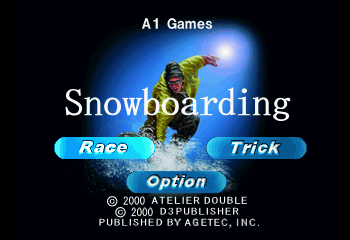 Snowboarding Title Screen