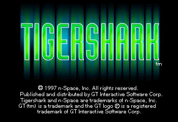 TigerShark Title Screen