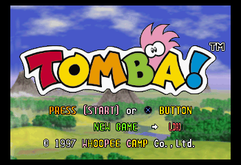 Tomba! Title Screen