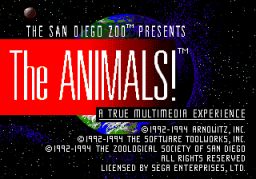 Animals! Title Screen