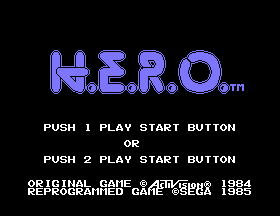 H.E.R.O. Title Screen