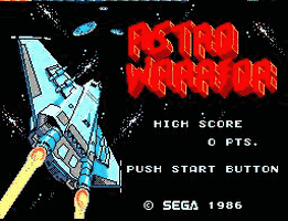 Astro-Warrior Title Screen
