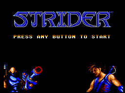 Strider Title Screen
