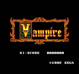 Vampire Title Screen