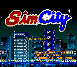 SimCity Title Screen