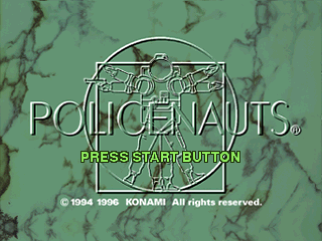 Policenauts Title Screen