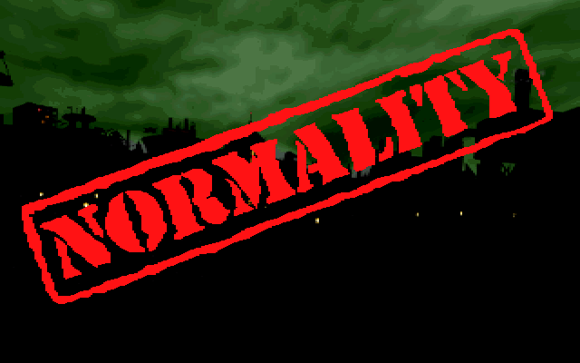 Normality Title Screen