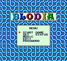 Blodia Title Screen