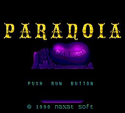Paranoia Title Screen