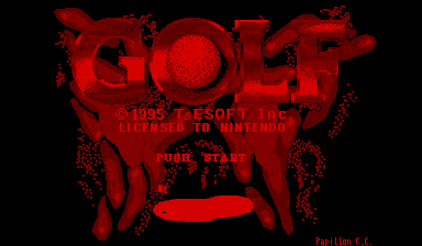 Golf Title Screen